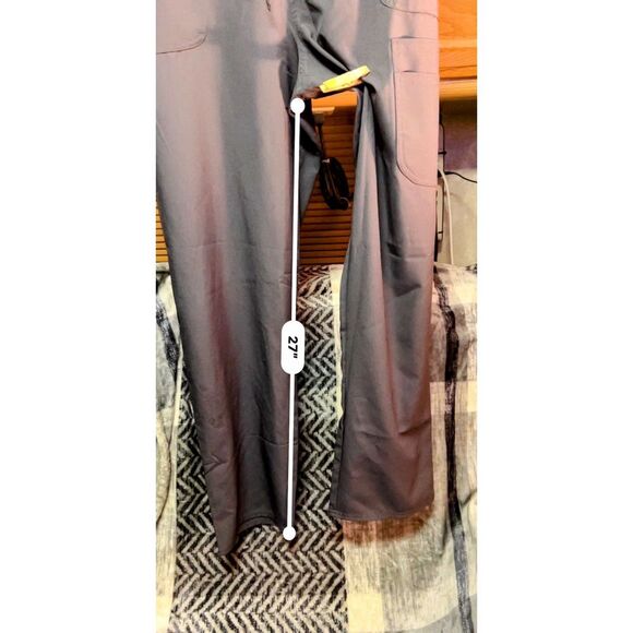 Scrubstar Gray Scrub Pants, L/G, Drawstring, Cargo Pockets, 33" Waist - Picture 11 of 11